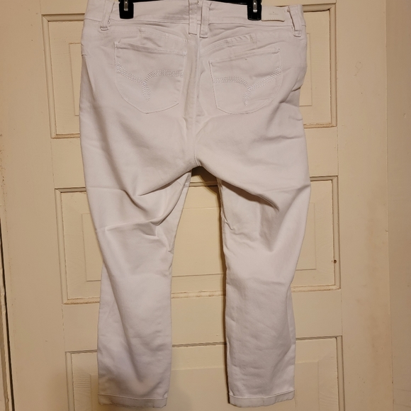 NWOT YMI WannaBettaButt style white button fly straight leg curvy jeans - Picture 4 of 6